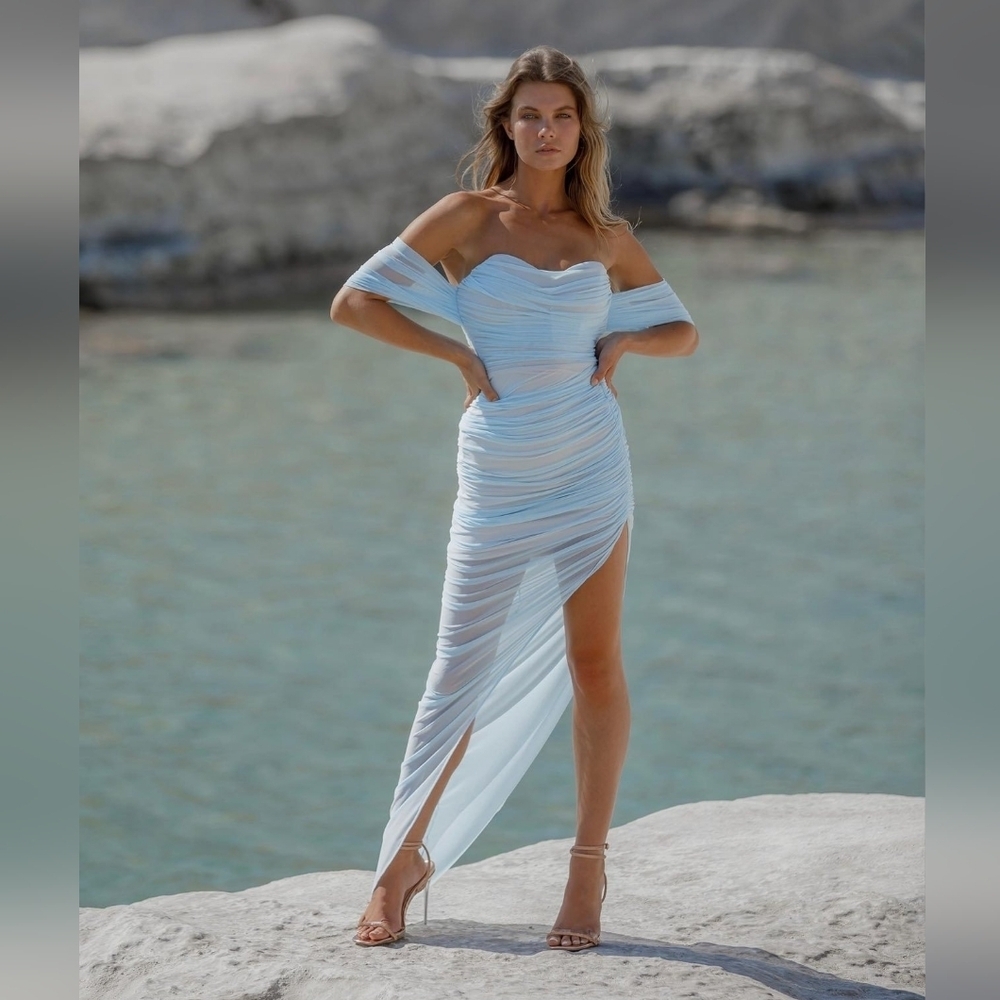 Nookie Dita Mesh Gown Blue